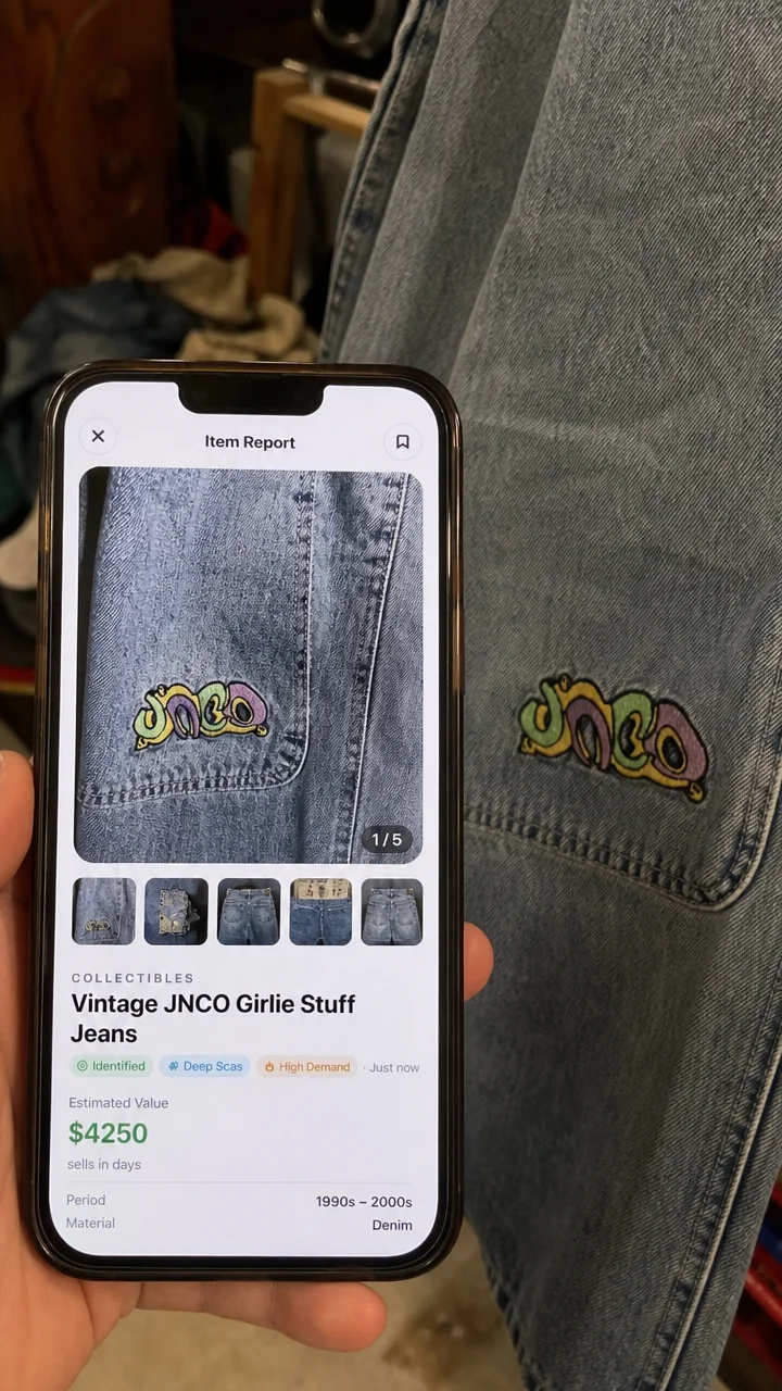 JNCO Girlie Jeans found and appraised at $4,250 with Value Scout
